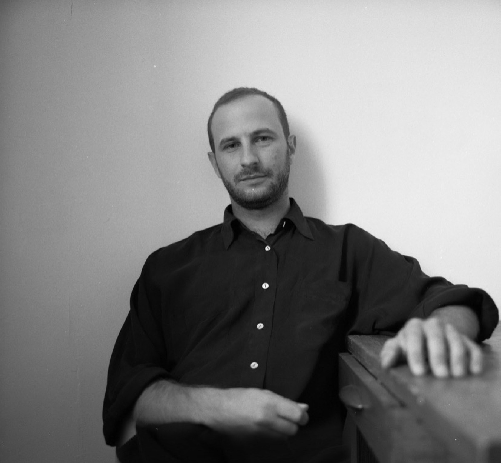 Black-and-white portrait of David Connor